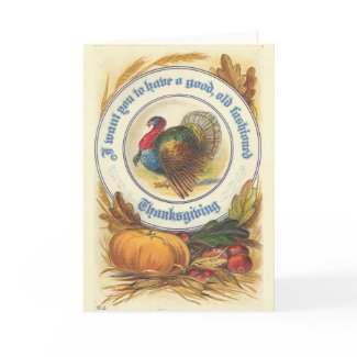 Old Fashioned Thanksgiving card
