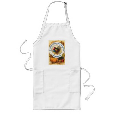 Old Fashioned Thanksgiving Long Apron by Vintage_Gifts