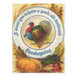 Old Fashioned Thanksgiving Postcard