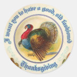 Old Fashioned Thanksgiving Sticker