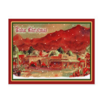 Old Fashioned Tubac Christmas  Postcard