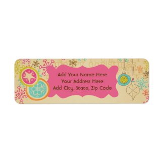 Old Fashioned Typography Return Address Labels