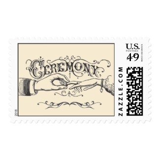 Old fashioned Victorian Ceremony Postage Stamp