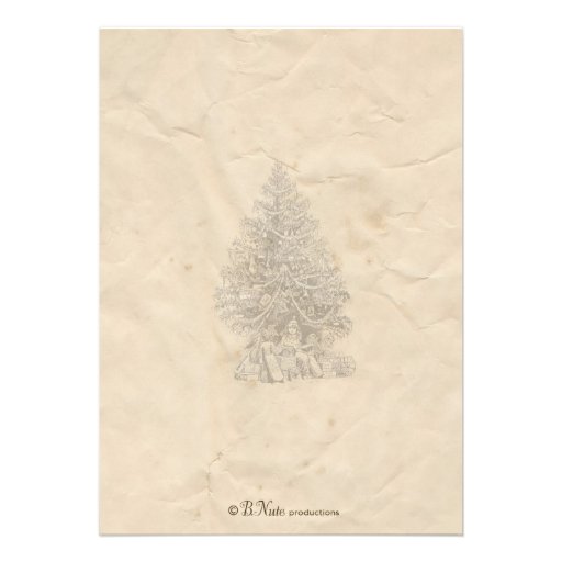 Old Fashioned Victorian Christmas Party Invitation