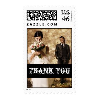 Rustic Wedding Photo Thank You Cards