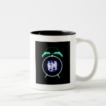 Old Fashioned X-Ray Clock Original Negative Coffee Mugs