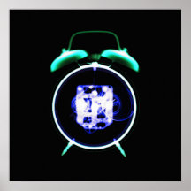 Old Fashioned X-Ray Vision Alarm Clock - Original Print