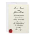 Old Feel Elegant Simple Wedding Invitation