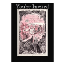 Old Fezziwig's Christmas Ball Invitations