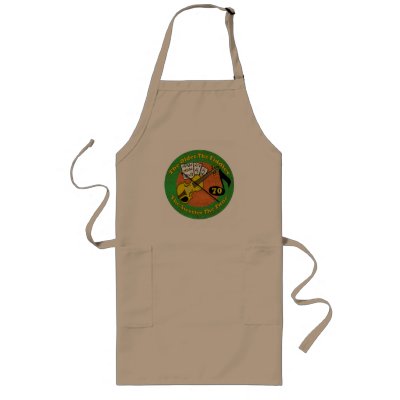 Old Fiddler 70th Birthday Gifts Aprons by birthday_gifts