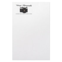 Old film camera custom stationery