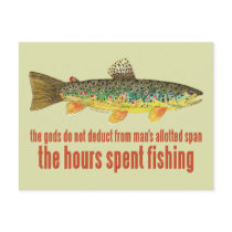 Old Fishing Saying Post Card