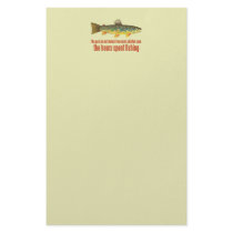 Old Fishing Saying Custom Stationery
