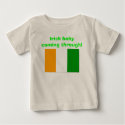 alte Flagge von Irland, Irish Baby kommt durch! t-shirts