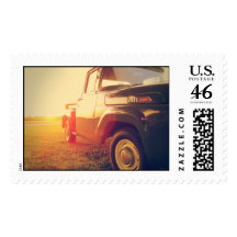 Old Ford Truck Postage Stamp