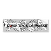 Old Fossil Bumper Sticker bumper stickers by SuanSKatra Old Fossil Bumper Sticker bumper stickers