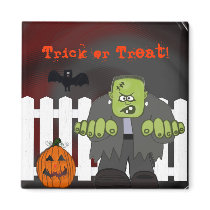 Old Frank Halloween Ghost Magnet