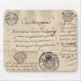 Old French Document Collage Mousepad