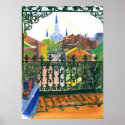 Old French Quarter Balcony New Orleans posters