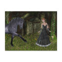 'Old Friends' ~ An Elf & Black Horse Series postcards by mrssocolov4 'Old Friends' ~ An Elf & Black Horse Series postcards