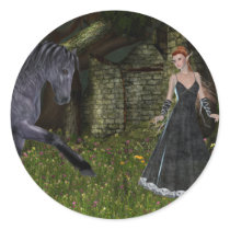 'Old Friends' ~ An Elf & Black Horse Series stickers