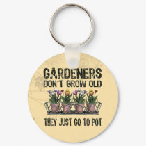 Old Gardeners keychains by HobbyTees Old Gardeners keychains