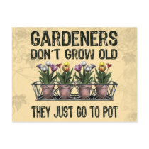 Old Gardeners postcards by HobbyTees Old Gardeners postcards