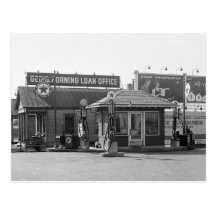 Old Gas Station, 1920s Postcard