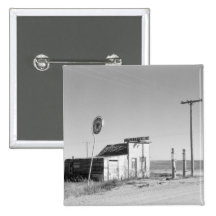 Old Gas Station, 1937 Buttons