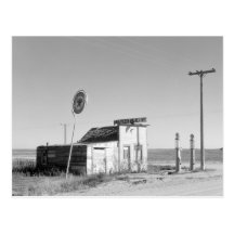 Old Gas Station, 1937 Postcards