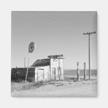 Old Gas Station, 1937 Refrigerator Magnet