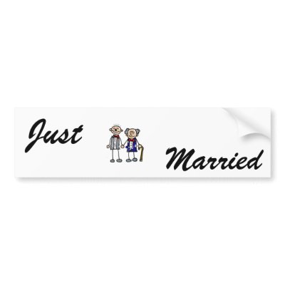Old Gay Couple Bumper Stickers by samesexmarriage