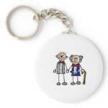 Old Gay Couple Keychain