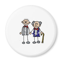 Old Gay Couple Magnets