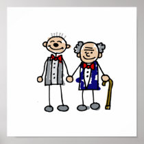 Old Gay Couple Posters