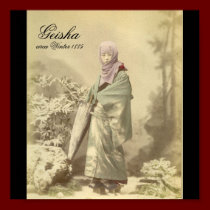 Old Geisha photo circa Winter 1885 posters