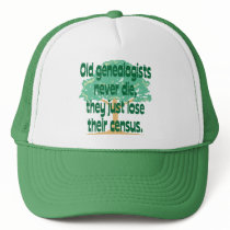 Old Genealogists Never Die Mesh Hat
