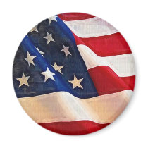 Old Glory American Flag Ripples Magnet