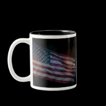 Old Glory at Night Mug mugs