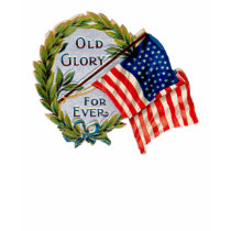 Old Glory Forever Vintage Flag Tee Shirt