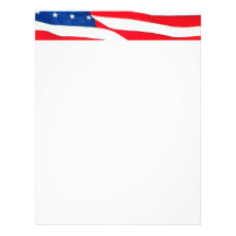Old Glory In The Breeze Letterhead
