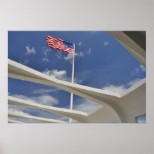 Old Glory over Arizona Posters