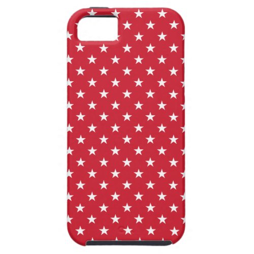 Old Glory Red Stars Patterned iPhone 5 Case