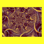 Old Gold Abstract Art posters