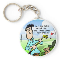 Old Golfers Keychains