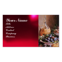 OLD GRAPE VINEYARD ,RED WAX SEAL BUSINESS CARDS