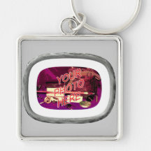 Old Gray Barn Wood Frame Keychains