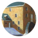 OLD GRIST MILL PAINTING stickers