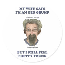 Old Grump Wife Says Stickers