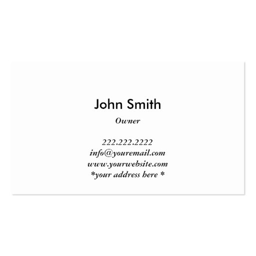 Old Grunge Wood Texture Modern Business Card (back side)